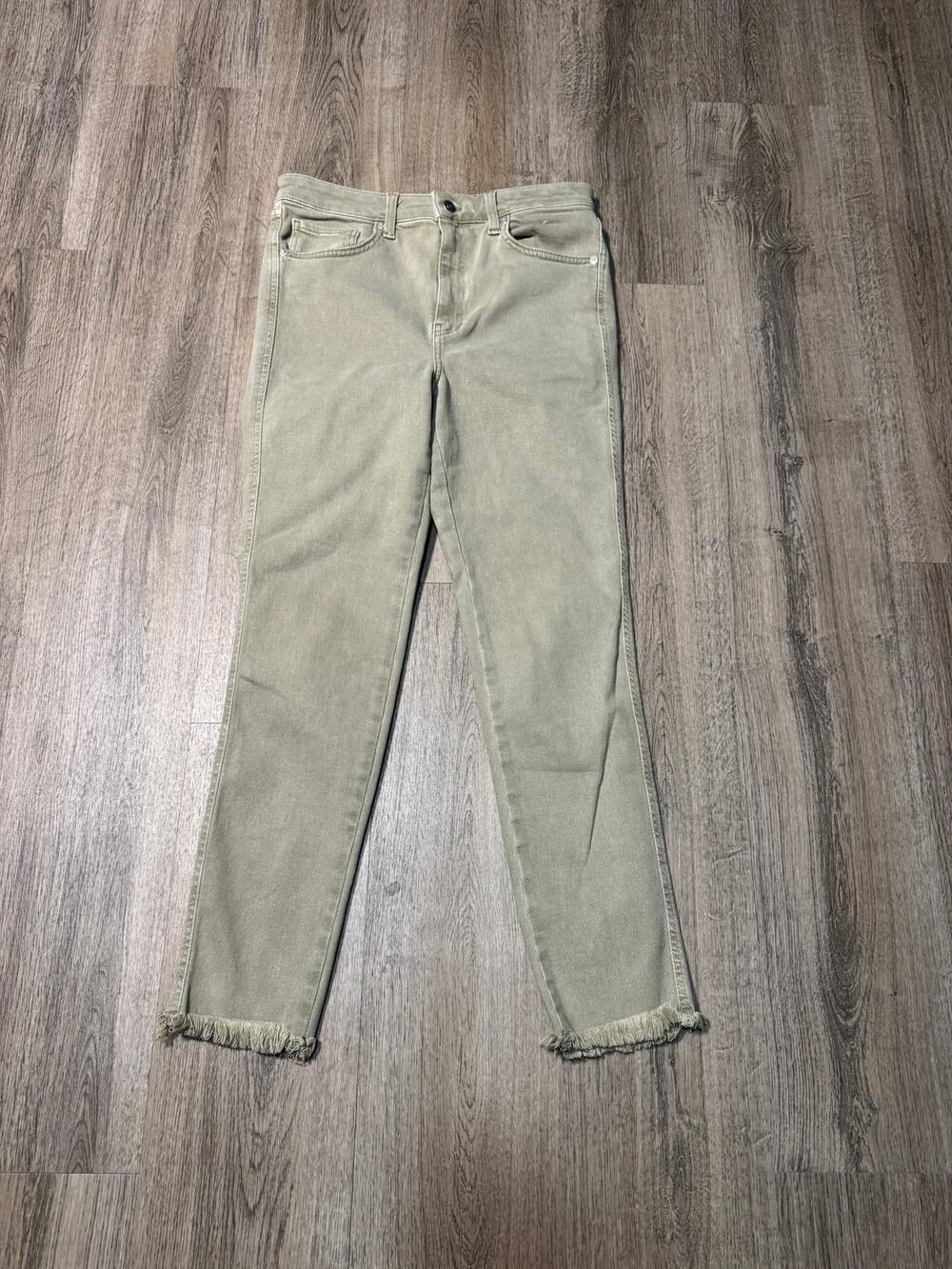 We The Free Women's High-Rise Slim Olive Green Jeans